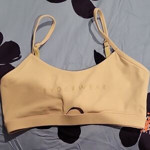 Ryderwear Cream Sports Bra Seamless Comfort